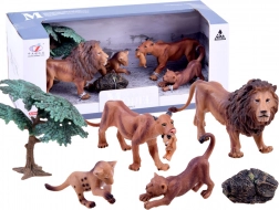 Zestaw figurek safari – rodzina tygrów – Lwy