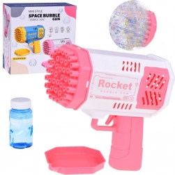 Dziecięcy pistolet na bańki z światłem i płynem