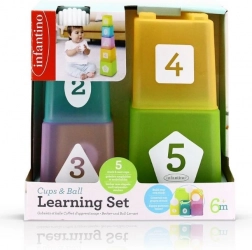 Infantino kubeczki do układania z piłeczką