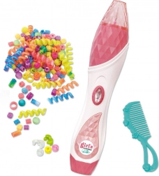 Duży zestaw do nawlekania koralików we włosy