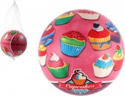 Nadmuchiwana piłka Cupcakes 23 cm w siateczce