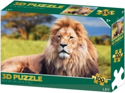 Puzzle 3D – lew, 100 elementów