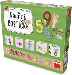 Dino drewniane klocki liczby – 20 szt.