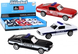 Metalowe policyjne i strażackie auto 1:32 z napędem frykcyjnym