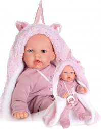 Antonio Juan Petit realistyczna lalka z dźwiękami, z miękkim materiałowym ciałem, 27 cm