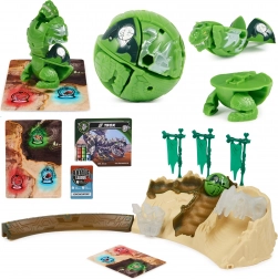 Bakugan Training Set z zieloną figurką Titanium Trox od Spin Master – strategiczna gra i arena treningowa