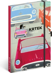 Notes Krtek i autko, w linie 13 × 21 cm