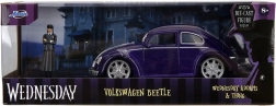 Metalowy model Wednesday – Volkswagen Beetle 1:24 z figurką