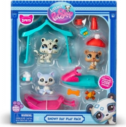 Zestaw do zabawy Littlest Pet Shop Śnieżny dzień