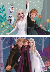 Educa drewniane puzzle Frozen, 2×25 elementów