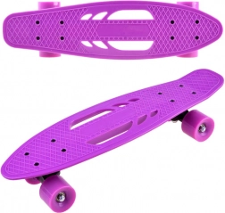 Dziecięcy penny skateboard z uchwytami do 50 kg – Fioletowy
