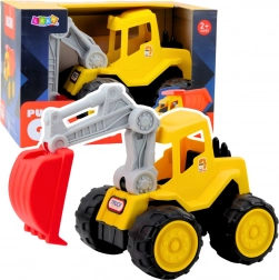 Dziecięca żółta koparka na piasek