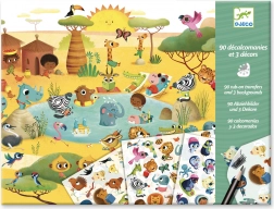 Kalkomanie obrazkowe Biegun Północny, sawanna i pustynia DJECO