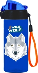 Butelka na wodę OXY CLICK 500 ml z motywem wilka