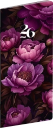 Kieszonkowy terminarz Fioletowe kwiaty 2026