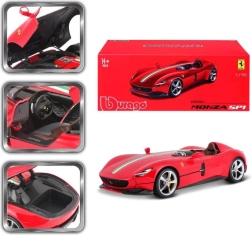 Bburago Ferrari Monza SP1 czerwony model samochodu 1:18