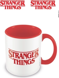 Ceramiczny kubek Stranger Things – logo, czerwony