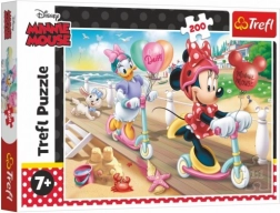 Puzzle 200 elementów Minnie na plaży Disney Minnie