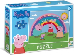 Puzzle Świnka Peppa: Tęcza 30 elementów