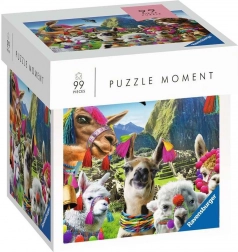 Ravensburger Puzzle Moment – lama, 99 elementów