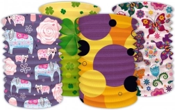 Papierowy lampion walec na karnawał