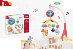 Karuzela nad łóżeczko z pilotem i projektorem