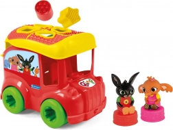 Sensoryczny autobus sorter Bing z 8 miękkimi klockami CLEMENTONI Soft Clemmy