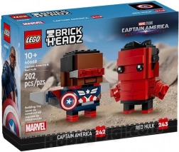 LEGO BrickHeadz Captain America i Red Hulk – zestaw figurek do zbudowania