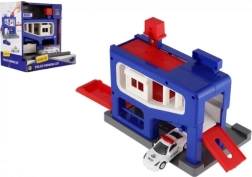 Policyjny garaż parkingowy z samochodzikiem