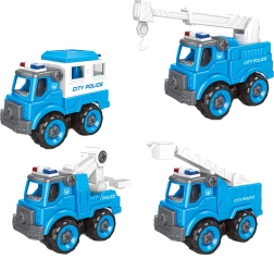 Policyjne autko do skręcania 11 cm