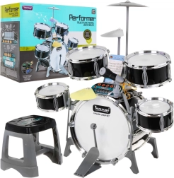 Dziecięcy muzyczny zestaw bębny + klawisze + mikrofon