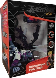 Screechers Wild! transformujący zestaw Devouring Panther z monetą
