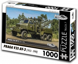 Puzzle Retro-auta TRUCK nr 7 PRAGA V3S AV-3 1000 elementów