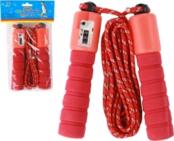 Skakanka czerwona z licznikiem 275 cm regulacja fitness