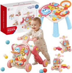 WOOPIE Baby edukacyjny chodzik, jeździk, hulajnoga i stolik 4 w 1