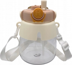 Dziecięca butelka na wodę ze słomką i paskiem 1 l