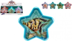 Teddies kulkowy labirynt gwiazda – kieszonkowa łamigłówka dla dzieci (mix kolorów)