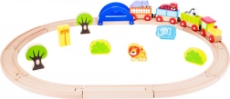 small foot drewniana kolejka Moje zoo