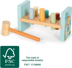 Drewniany młotek – przyjaciele z dżungli