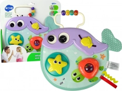 Interaktywna wielorybka dla niemowląt – grzechotka i zabawka edukacyjna