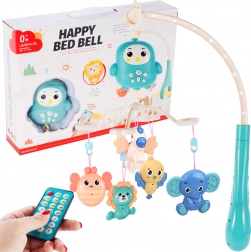 Karuzela z sówką i zwierzątkami z pilotem