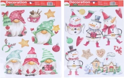 Dekoracje okienne Mix Święta 41 × 29 cm