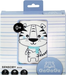 Sensoryczna materiałowa książeczka dla niemowląt Tygr GAGAGU
