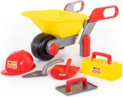 Dziecięcy zestaw budowlany Wader Polesie z taczką