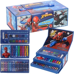 Walizka do rysowania z zestawem plastycznym Spider-Man