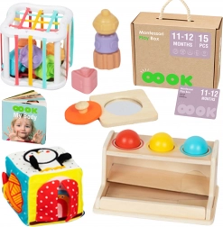 Tooky Toy montessori box 5w1 dla niemowląt 11–12 miesięcy