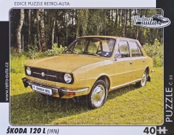 Puzzle RETRO-AUTA Škoda 120 L 40 elementów