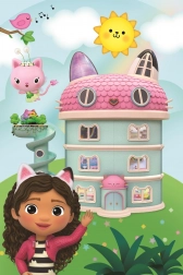 mini puzzle 54 elementy Gabiny koci domek TREFL