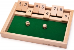 drewniana gra shut the box BIGJIGS TOYS