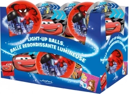 Świecąca piłka 10 cm – DISNEY PIXAR CARS 3 i MARVEL SPIDER‑MAN